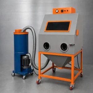 دستگاه سندبلاست خشک کابینی قالب اکستروژن 70×70